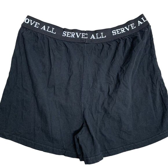 Vintage 90s Hard Rock Cafe Boxer Brief Underwear L Black Elastic Waist - Picture 4 of 6